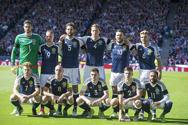 Scotland vs England at Hampden, Glasgow - Scotland Team Line-up (June 10, 2017)