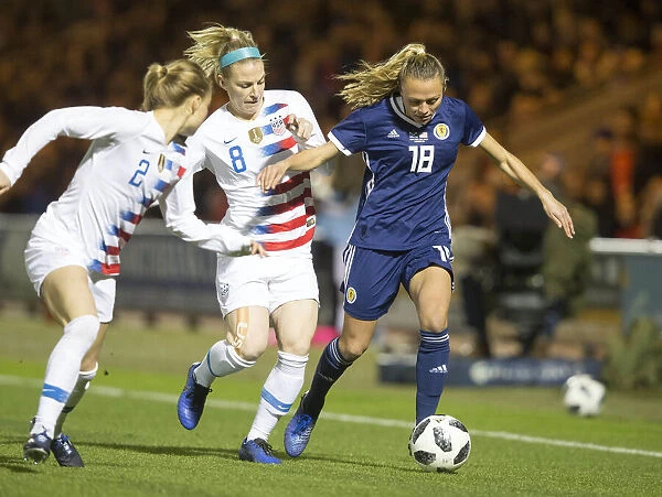 Scotland Women vs USA Women: Julie Ertz Halted Claire Emslie's Goal Attempt at Simple Digital Arena