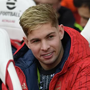 Arsenal's Emile Smith Rowe Gears Up for Arsenal v Brighton & Hove Albion in the Premier League (2023-24)
