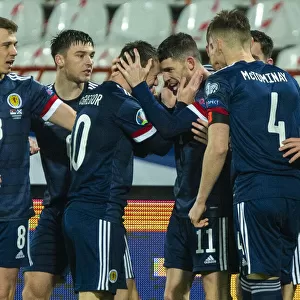 Scotland's Ryan Christie Celebrates Goal Against Serbia in Euro 2020 Qualifier