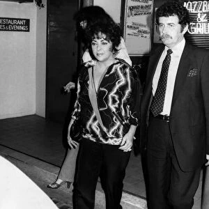 Elizabeth Taylor actress seen leaving a London Jazz bar