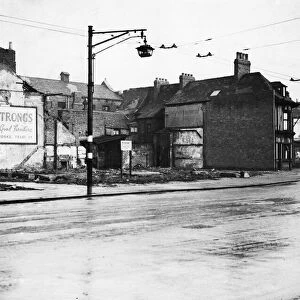 Scene of devastation to Midland Bank, Hull after it was bombed by the German Luftwaffe in